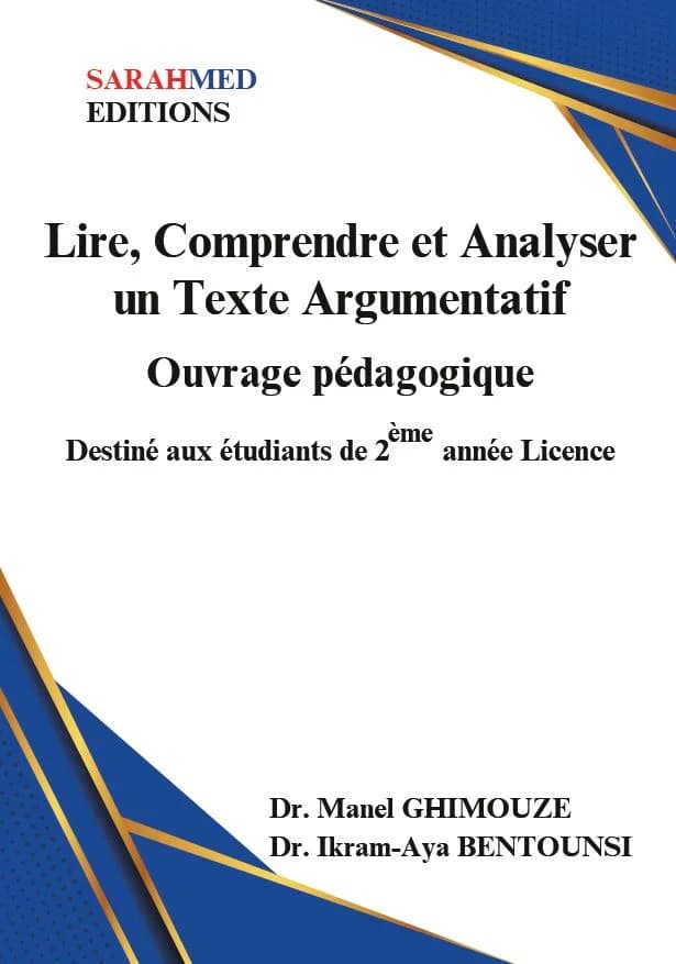 LECTURE ET ETUDE DE TEXTES Ouvrage pédagogique destiné aux étudiants de 1ère année Licence
